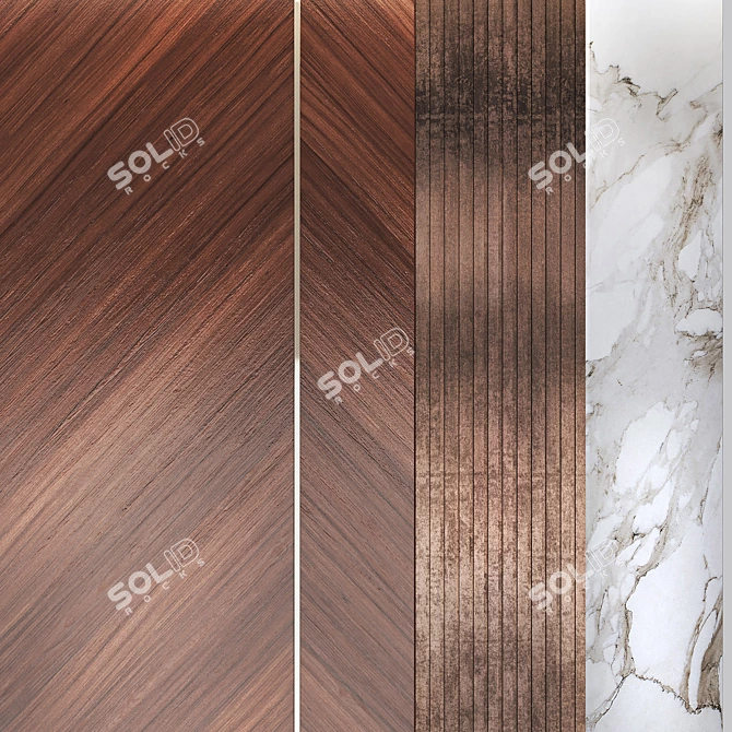 Modern Wall Panel for Stylish Interiors 3D model image 3