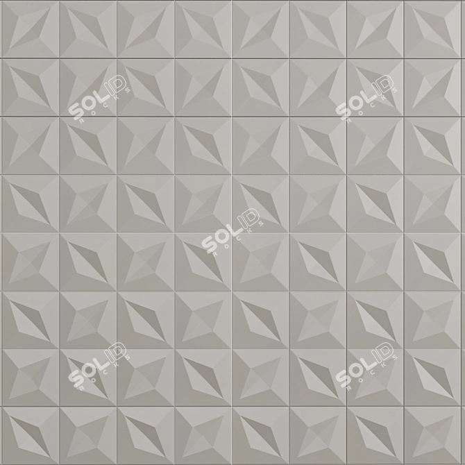 Tubadzin Color Tile: Stunning PBR Design 3D model image 2