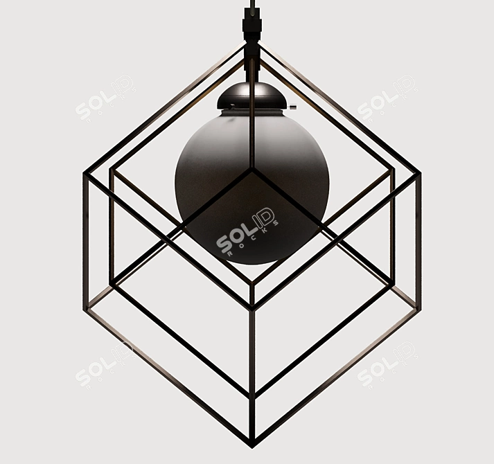 Modern Style Chandelier 3D model image 1