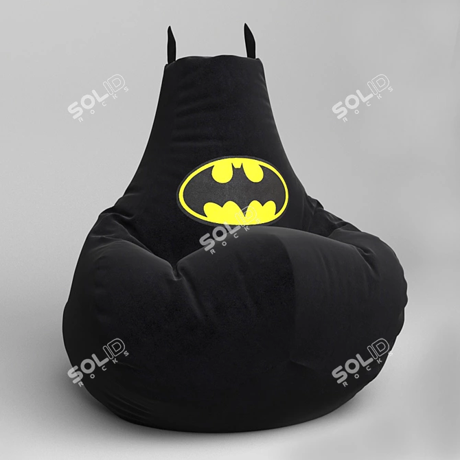 Batman Armchair Bag: Comfort and Style On-the-Go 3D model image 6