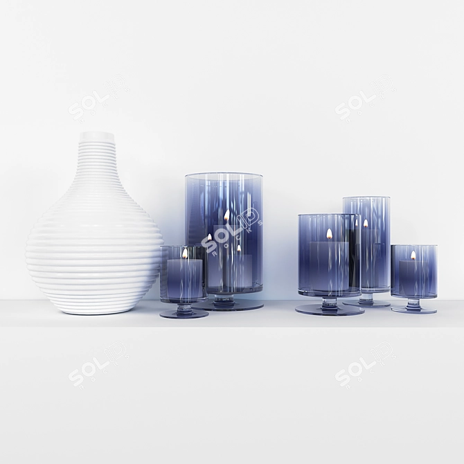 Elegant Vray Decorative Set 3D model image 1