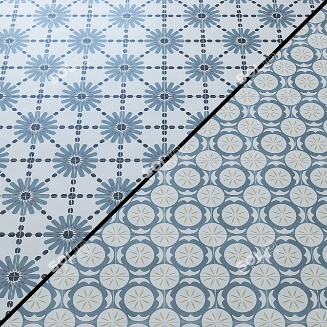 ARUBA: Stylish Ceramic Tiles 3D model image 3