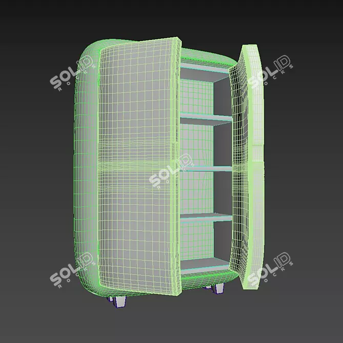 Modern Maarten Baas Carapace Cupboard 3D model image 4