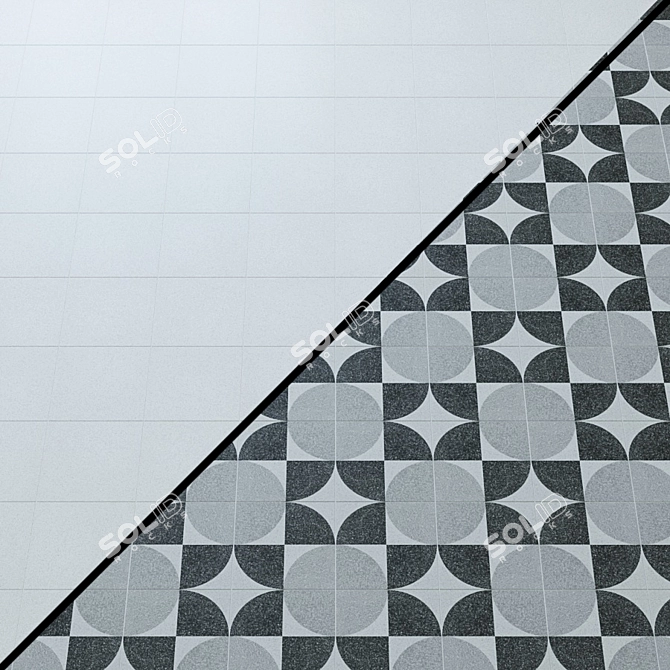 Harmony Lido: Elegant Ceramic Tiles 3D model image 2