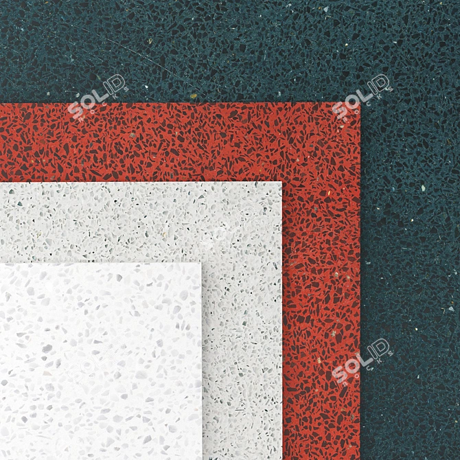 High-Quality Terrazzo VIA: 4 Variants 3D model image 1