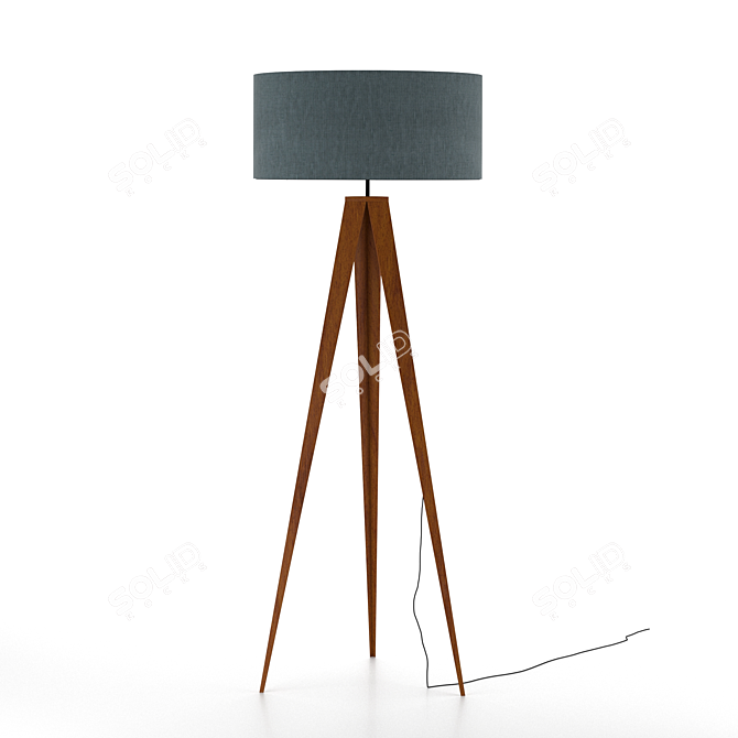 Modern LED Desk Lamp 3D model image 1