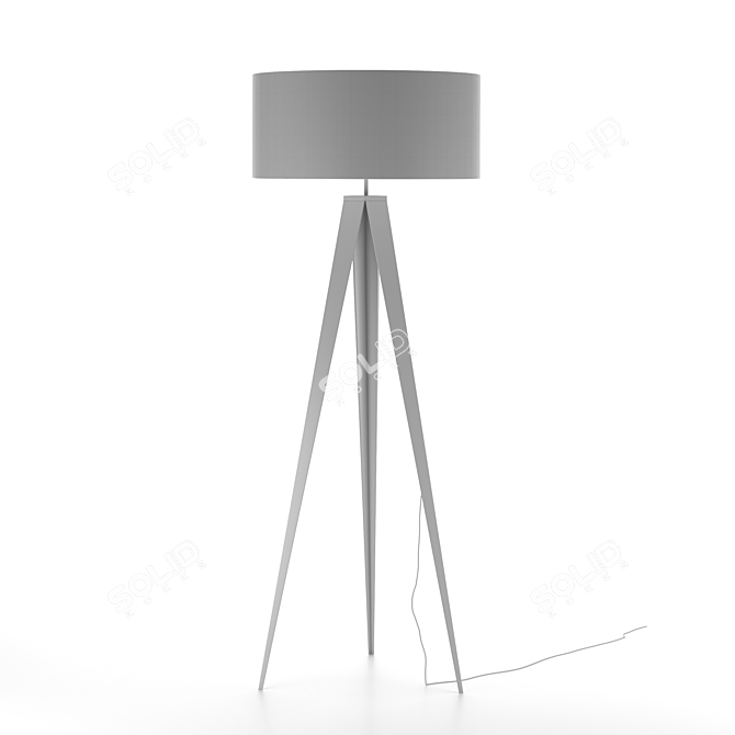 Modern LED Desk Lamp 3D model image 2