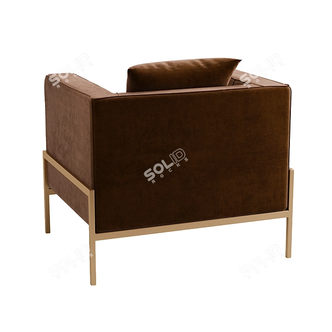 KARE Loft Armchair: Sophisticated Style and Ultimate Comfort 3D model image 2