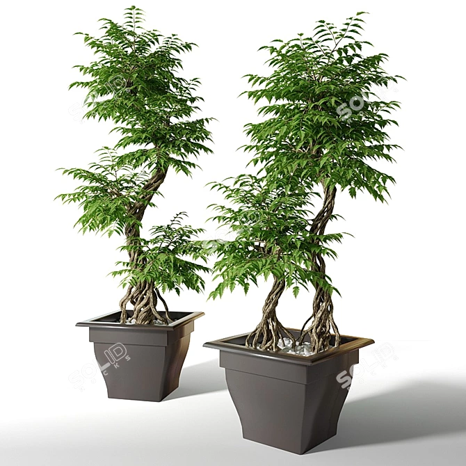 Fruitful Fruticosa: Extra Large Artificial Tree 3D model image 1