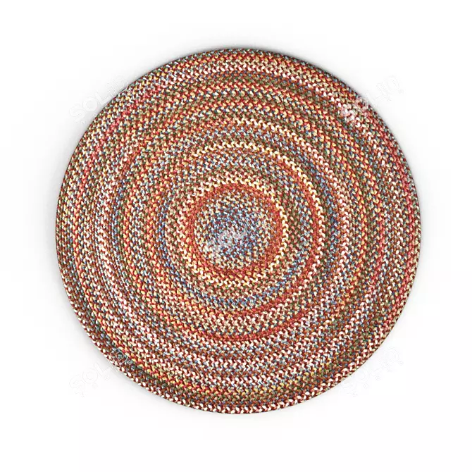 Handcrafted All-Weather Rug 3D model image 2