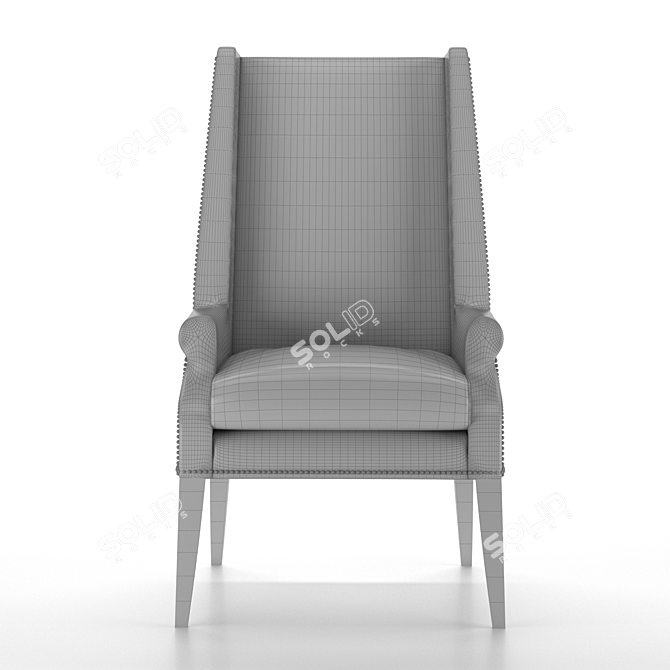 Stylish Arm Chair: Model Variety 3D model image 3