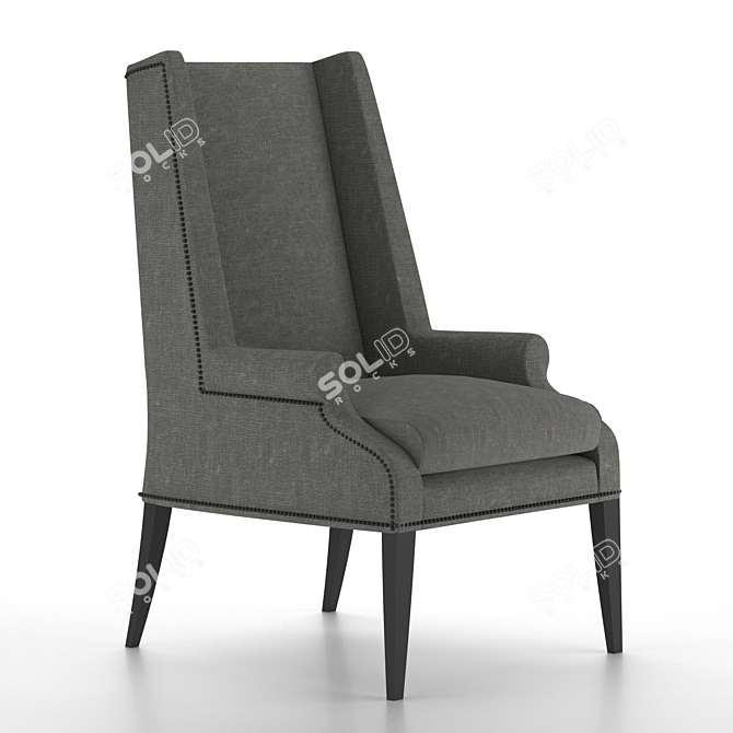 Stylish Arm Chair: Model Variety 3D model image 4