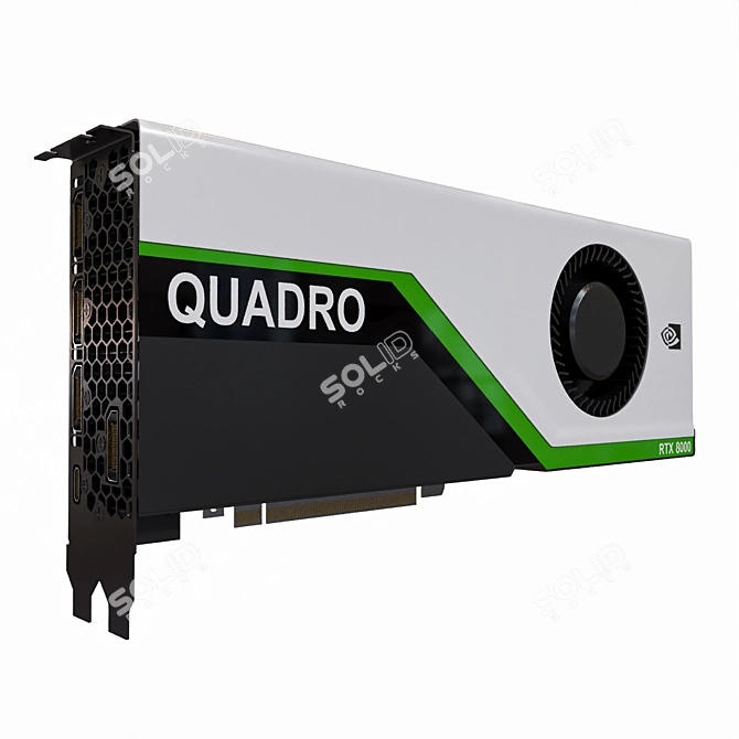 Nvidia RTX Quadro 8000: Unleash Limitless Graphics Potential 3D model image 1