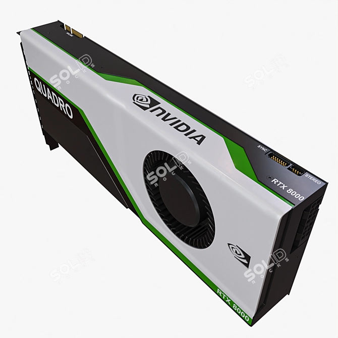 Nvidia RTX Quadro 8000: Unleash Limitless Graphics Potential 3D model image 3