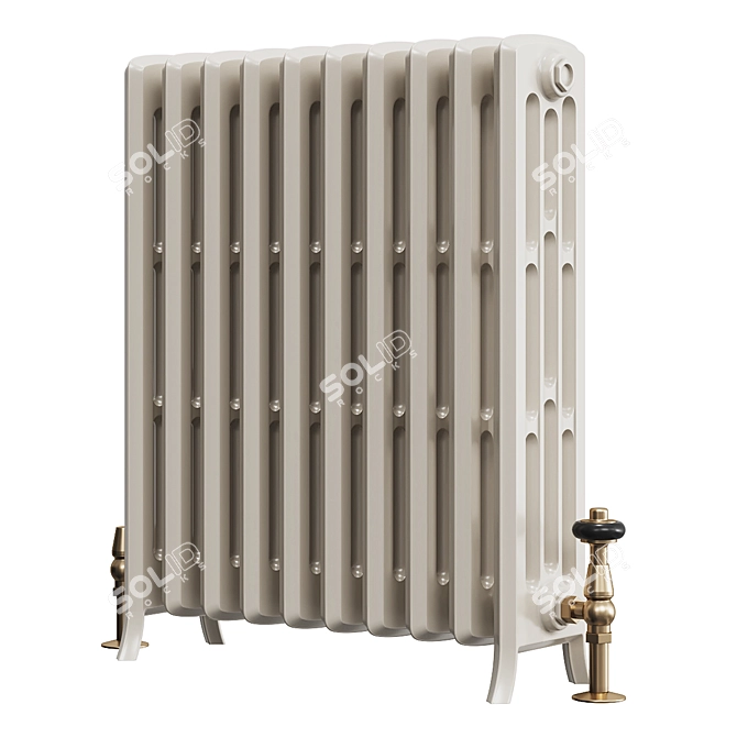 Sleek Radiators for PBR Renders 3D model image 2