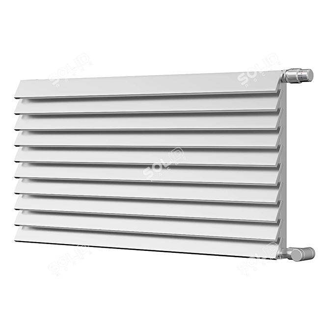 Sleek Radiators for PBR Renders 3D model image 3