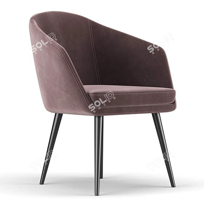 Sophie Upholstered Accent Chair 3D model image 1