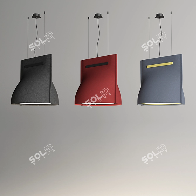 BuzziBell: Acoustic Lighting Masterpiece 3D model image 4