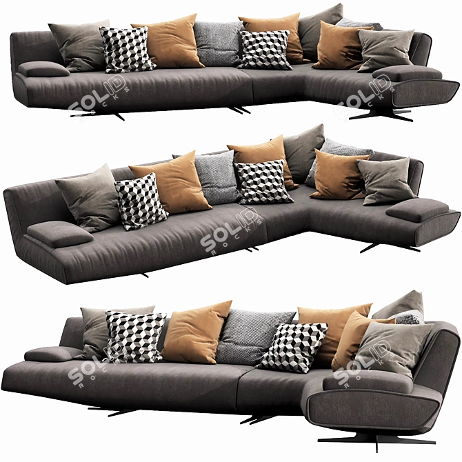 Sydney Polyform: Modern Modular Sofa Solution 3D model image 2