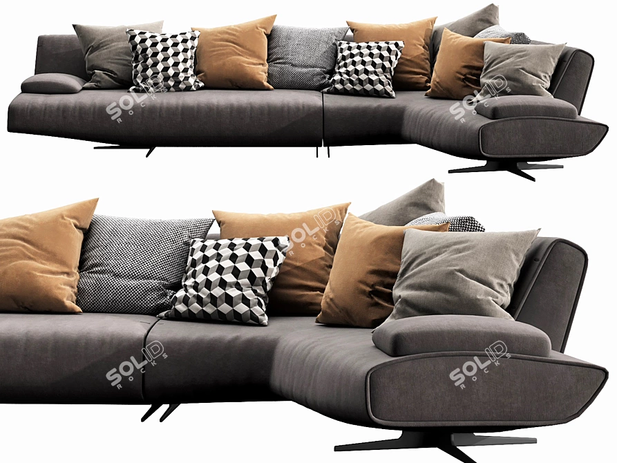 Sydney Polyform: Modern Modular Sofa Solution 3D model image 4