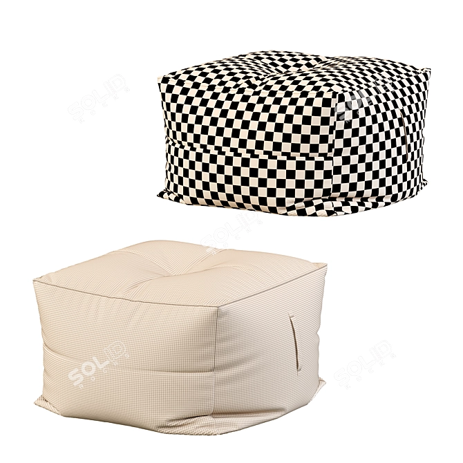 Bermuda Ottoman - Stylish & Functional 3D model image 5