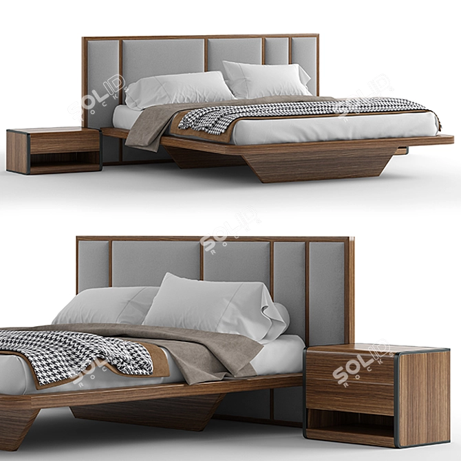 Modern Praddy Pollack Bedroom Set 3D model image 2