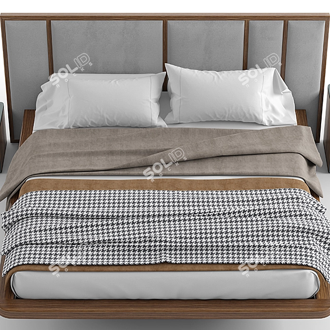 Modern Praddy Pollack Bedroom Set 3D model image 4