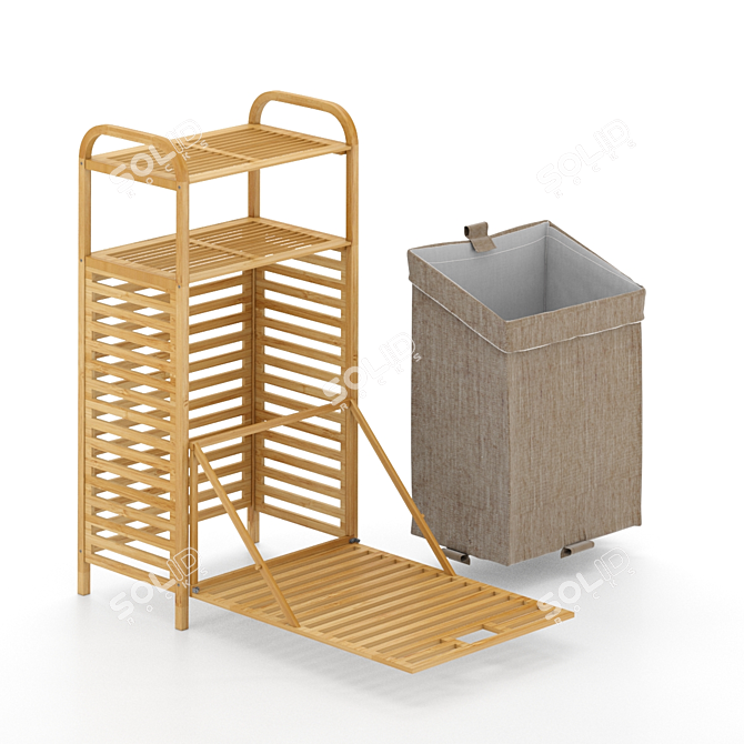 EcoBam Laundry Organizer 3D model image 4