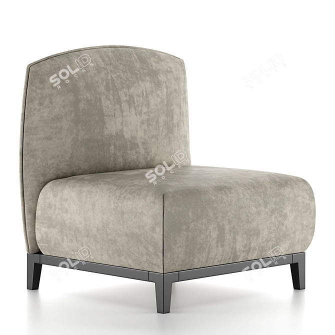 Flou Olivier Lounge Chair: Sleek and Stylish Seating 3D model image 1