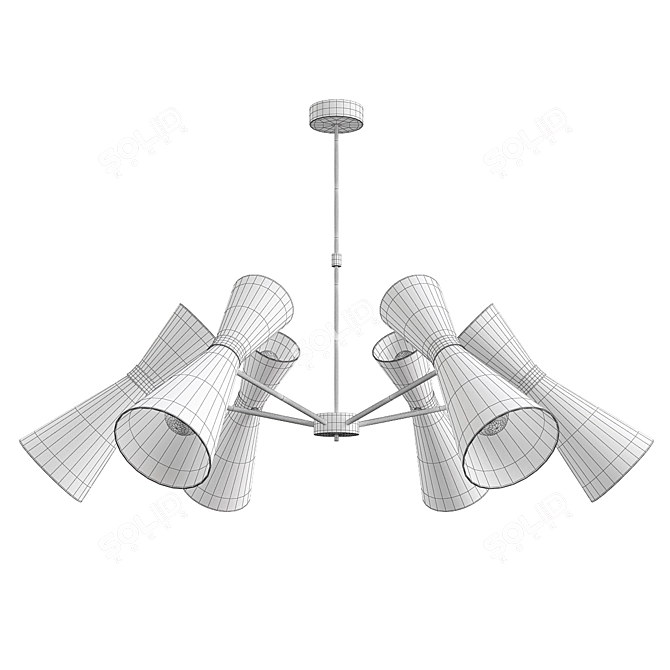 Modern Cairo Chandelier: Elegant Illumination 3D model image 2