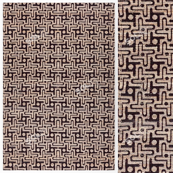 Twiggy Rug: Stylish and Sensational! 3D model image 1