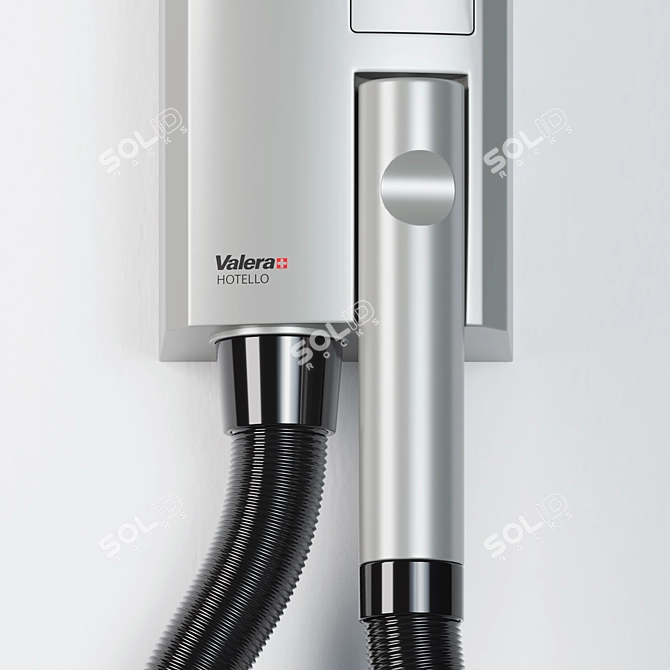 Valera Hotello Wall Hair Dryer: Swiss Quality! 3D model image 3