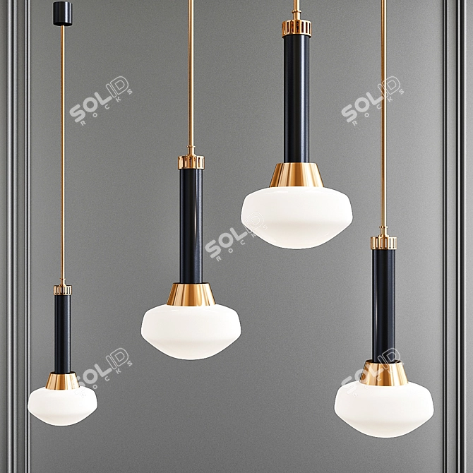 Stilnovo Pendant Lights Pair 3D model image 1