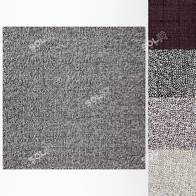 GAN Waan: 2500mm x 2500mm Rug 3D model image 2