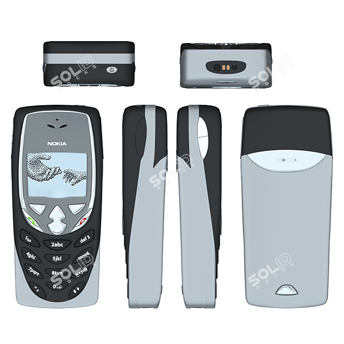 Vintage Nokia 8310i: Classic Design and High-Quality Performance 3D model image 1