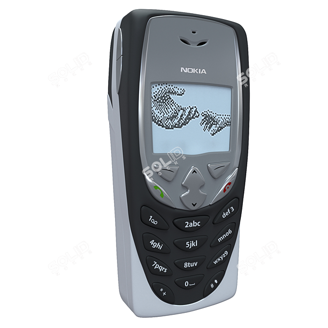 Vintage Nokia 8310i: Classic Design and High-Quality Performance 3D model image 3