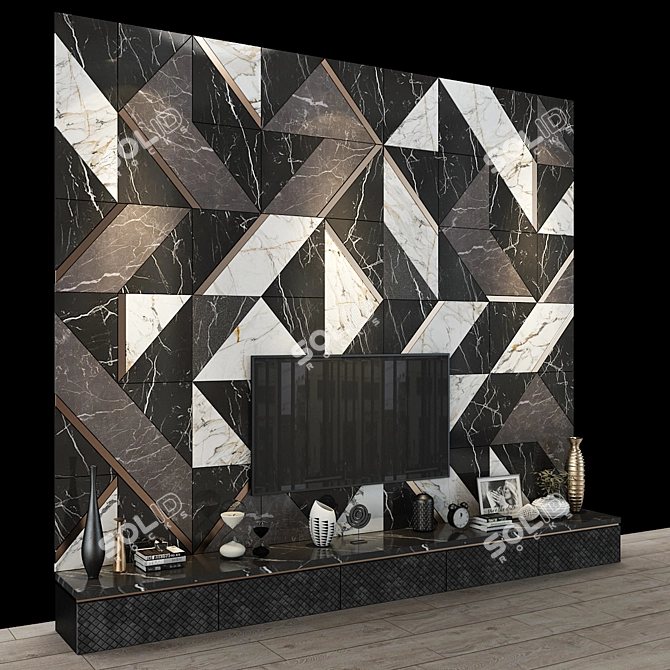 Modern TV Shelf by Studia 54 3D model image 2