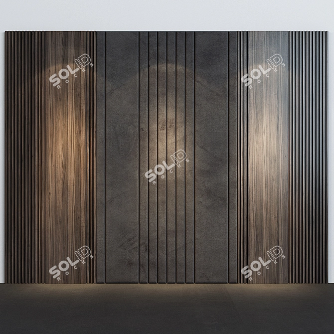 Elegant Panel Set: Stunning Décor 3D model image 1