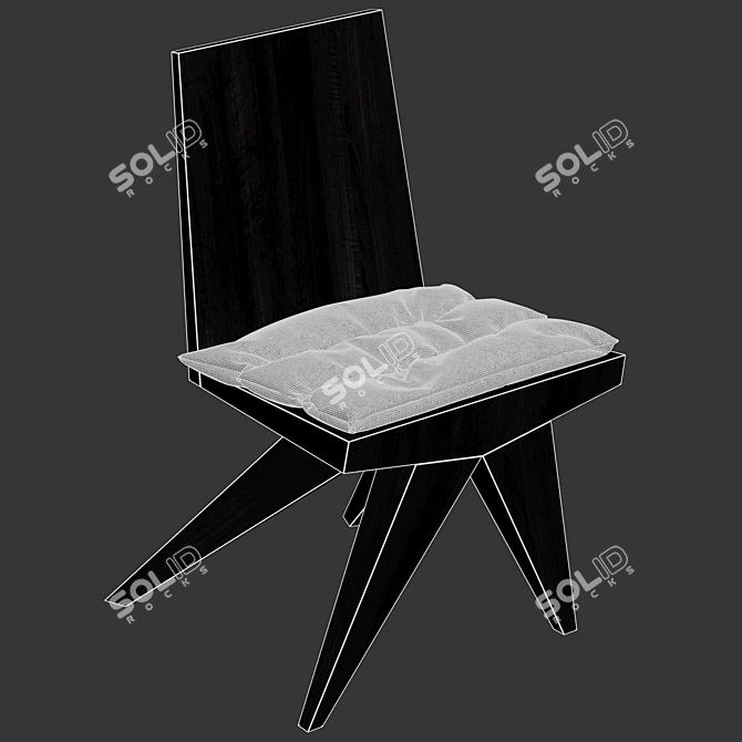 Kookudesign V-Dinner Chair 3D model image 4