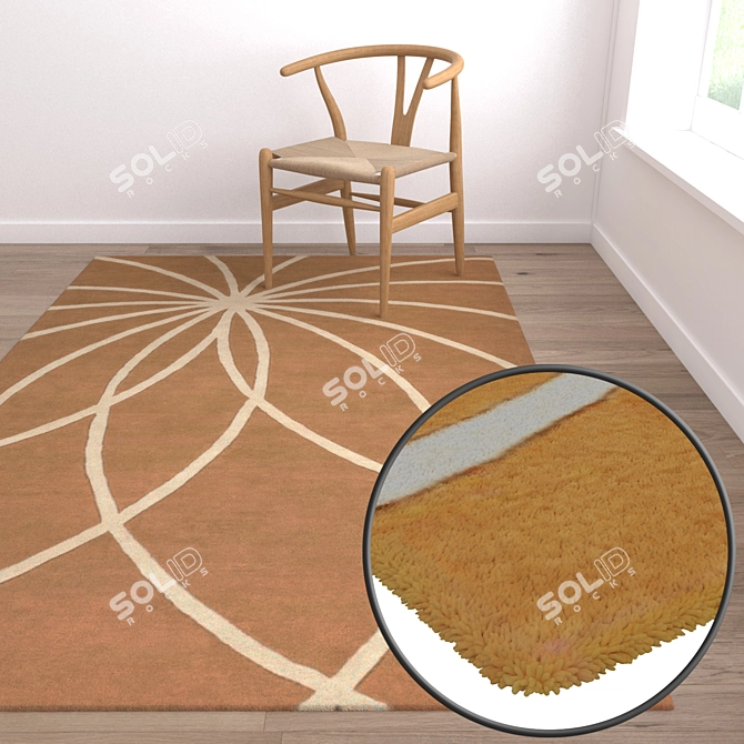 Luxury Carpets Set 3D model image 5