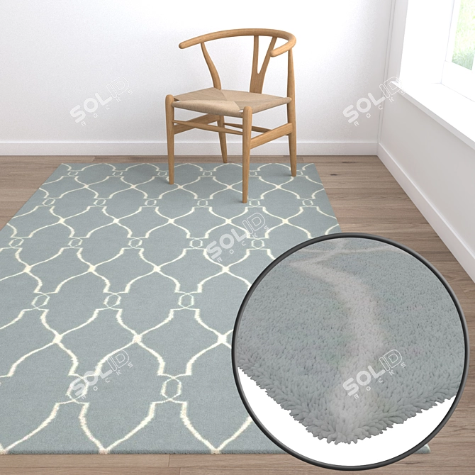 Luxury Carpet Set | High-Quality Textures 3D model image 5