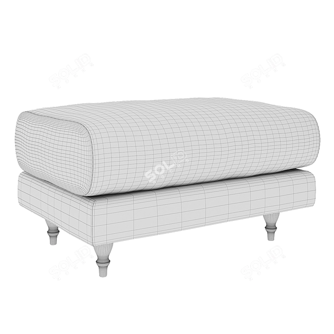 Italian-inspired Ottoman by OGO 3D model image 4