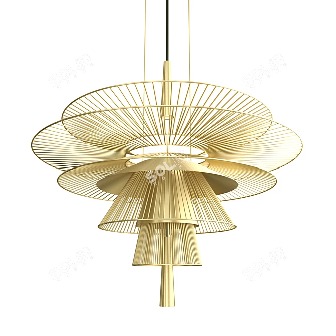 Floating Transparency: Gravity Pendant Lamp 3D model image 1