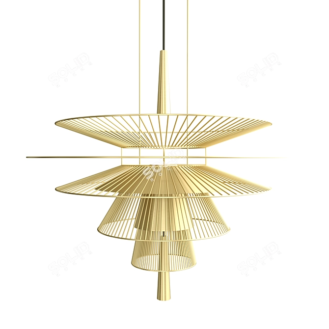 Floating Transparency: Gravity Pendant Lamp 3D model image 2