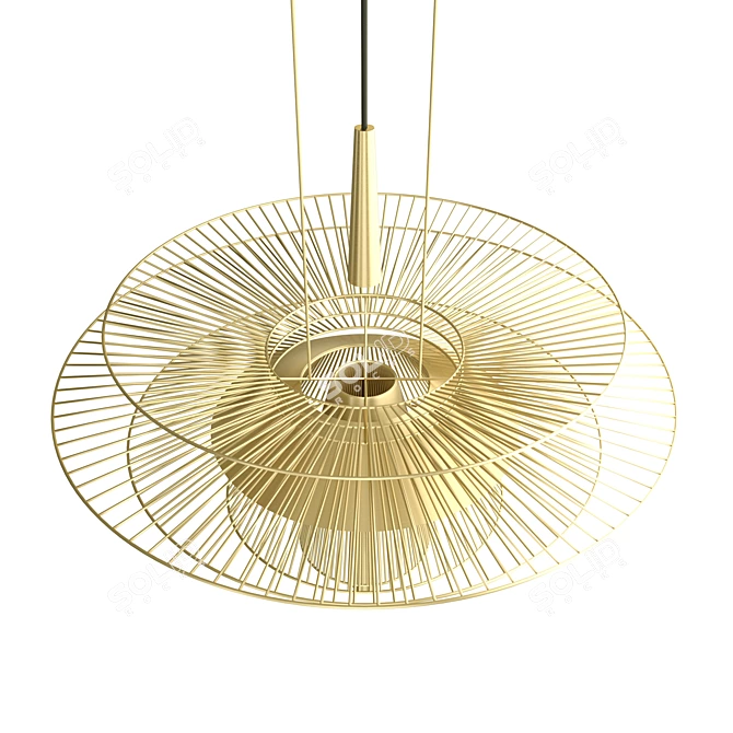 Floating Transparency: Gravity Pendant Lamp 3D model image 3