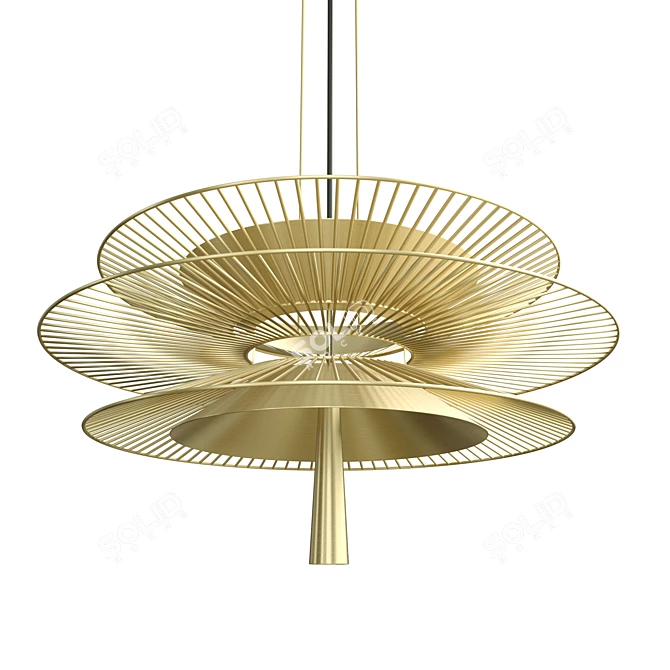 Floating Serenity Pendant Lamp 3D model image 1