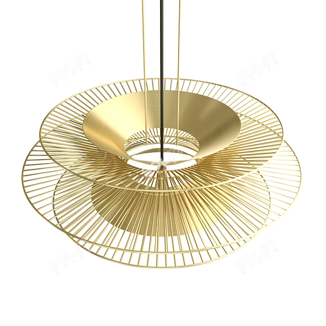 Floating Serenity Pendant Lamp 3D model image 3