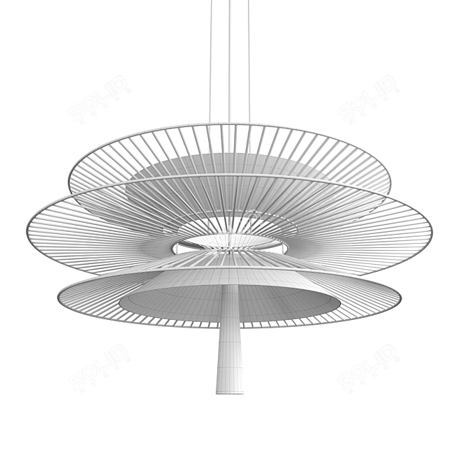 Floating Serenity Pendant Lamp 3D model image 5