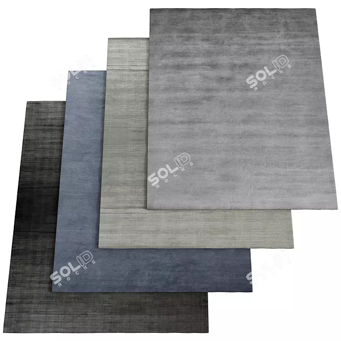 Luxurious Viscose Floor Covering 3D model image 1