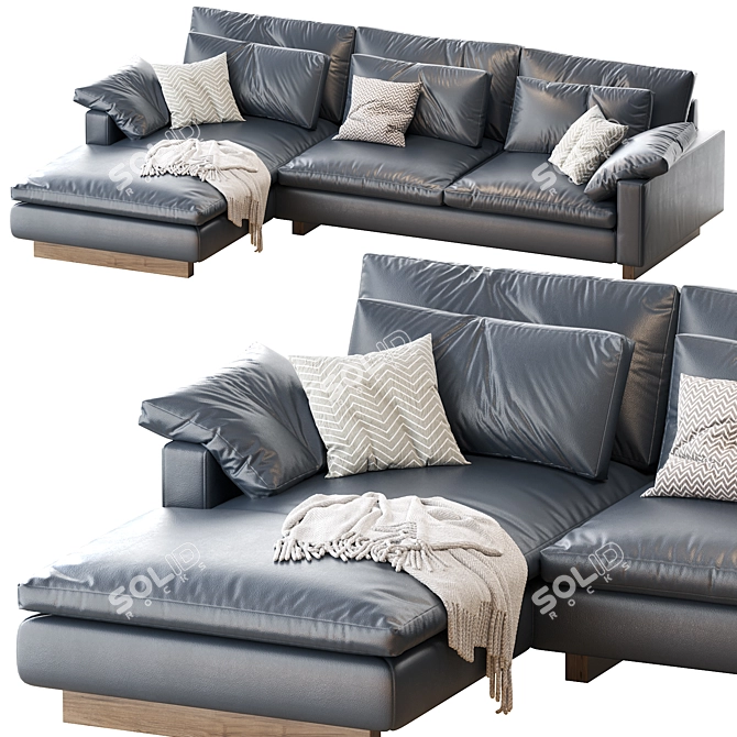 Harmony Chaise Sectional: Comfort in Every Dimension! 3D model image 1